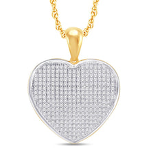 Load image into Gallery viewer, 10KT-0.25CTW HEART PENDANT