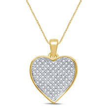 Load image into Gallery viewer, 10KT-0.25CTW HEART PENDANT