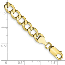 Cargar imagen en el visor de la galería, 10k 6.5mm Semi-Solid Curb Link Chain