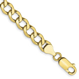 10k 6.5mm Semi-Solid Curb Link Chain