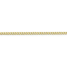 Load image into Gallery viewer, 10k 2.5mm Semi-Solid Curb Link Chain