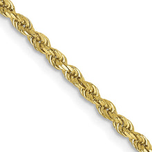 Load image into Gallery viewer, 10k 2mm Diamond-cut Rope Chain