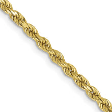 Cargar imagen en el visor de la galería, 10k 2.25mm Diamond-cut Rope Chain