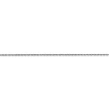 Cargar imagen en el visor de la galería, 10k White Gold .5mm Carded Cable Rope Chain