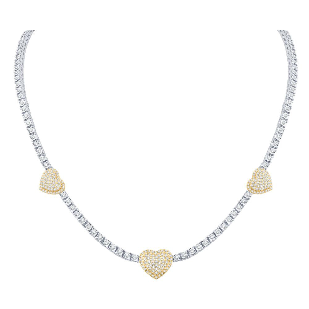 10KT-3.65CTW NECKLACE (19 INCH)