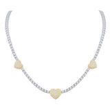 10KT-3.65CTW NECKLACE (19 INCH)