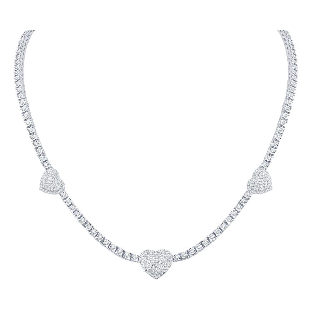 10KT-3.15CTW NECKLACE (18 INCH)