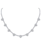 10KT-3.43CTW NECKLACE (17 INCH)