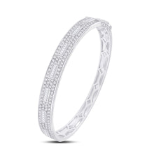 Cargar imagen en el visor de la galería, 10KT White Gold 2.98 Carat Classic Bangle-1725001-WG