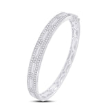 10KT White Gold 2.98 Carat Classic Bangle-1725001-WG