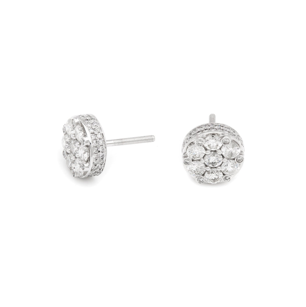 Eternity Cluster Earrings