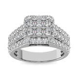 10K White Gold 1 Ct.Tw. Diamond Engagement Ring