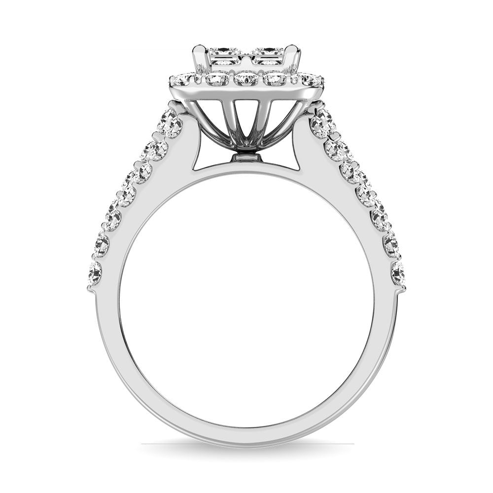 10K White Gold 1 Ct.Tw. Diamond Engagement Ring