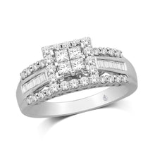 Load image into Gallery viewer, 10K White Gold 1 Ct.Tw. Diamond Engagement Ring