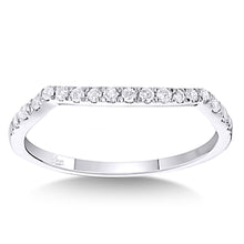 Cargar imagen en el visor de la galería, Lovecuts 14K White Gold 1 Ct.Tw. Diamond Bridal Invisible Ring