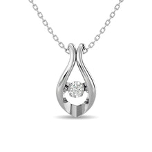 Load image into Gallery viewer, Diamond 1/50 ct tw Fashion Pendant in Sterling Silver