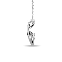 Cargar imagen en el visor de la galería, Diamond 1/50 ct tw Fashion Pendant in Sterling Silver