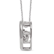 Cargar imagen en el visor de la galería, Sterling Silver Moving Diamond Accent Heart Pendant