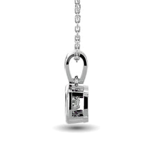 Load image into Gallery viewer, Diamond Shimmering Pendant 1/50 ct tw Round-cut in Sterling Silver