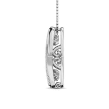 Load image into Gallery viewer, Sterling Silver 1/5 Ct.Tw.Moving Diamond Fashion Pendant