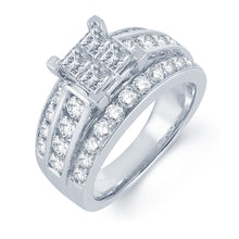 Load image into Gallery viewer, 14K  1.75CT  PR/CT   Diamond  RING.