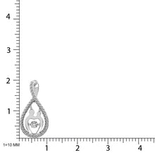 Load image into Gallery viewer, Sterling Silver 1/20 Ct.Tw. Diamond Mother And Child Pendant