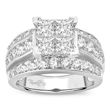 Load image into Gallery viewer, 14K  3.50CT  PR/CT   Diamond  RING.