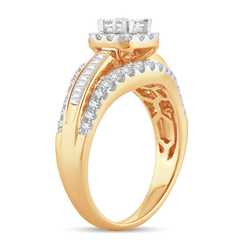 14K  2.00CT PR/CT  Diamond BRIDAL   RING