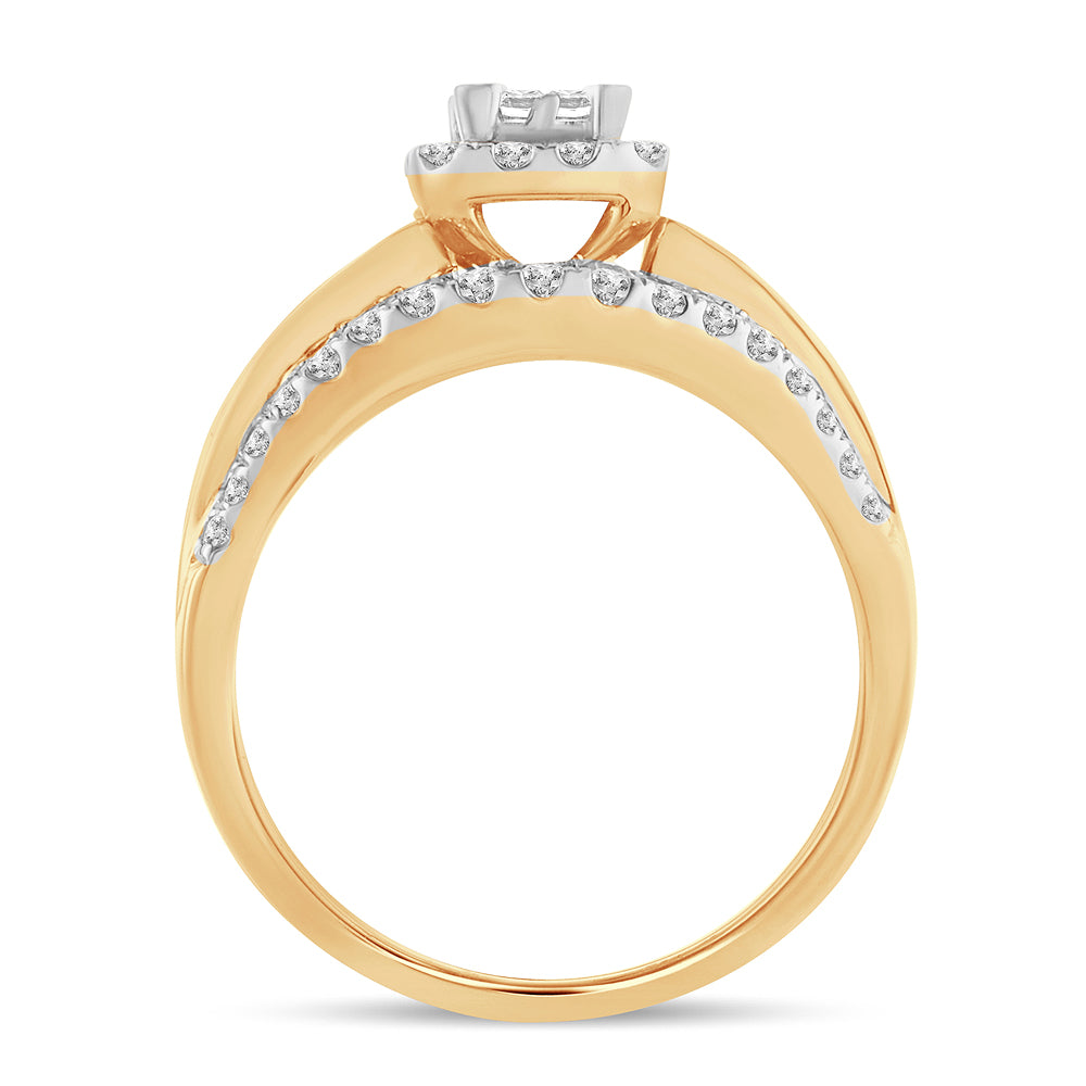 14K  2.00CT PR/CT  Diamond BRIDAL   RING