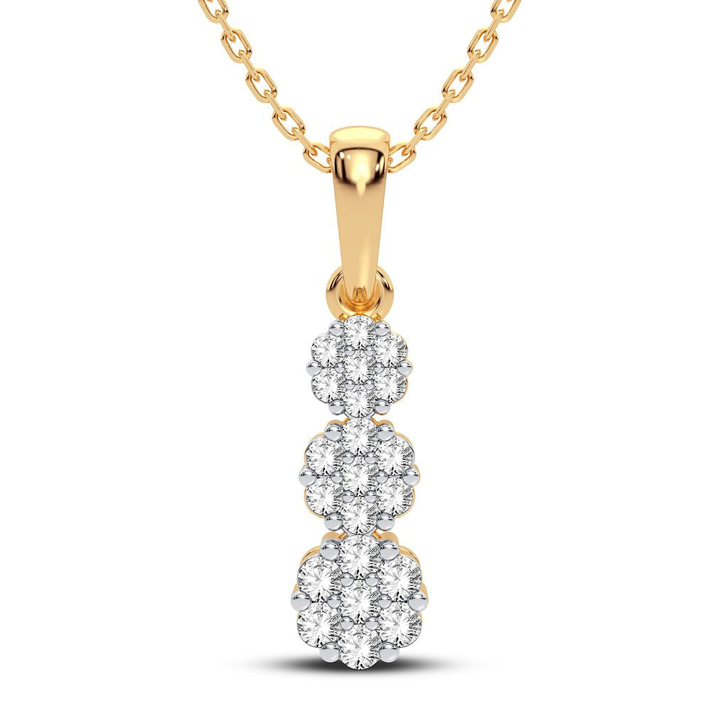 10K 0.22CT Diamond Pendant