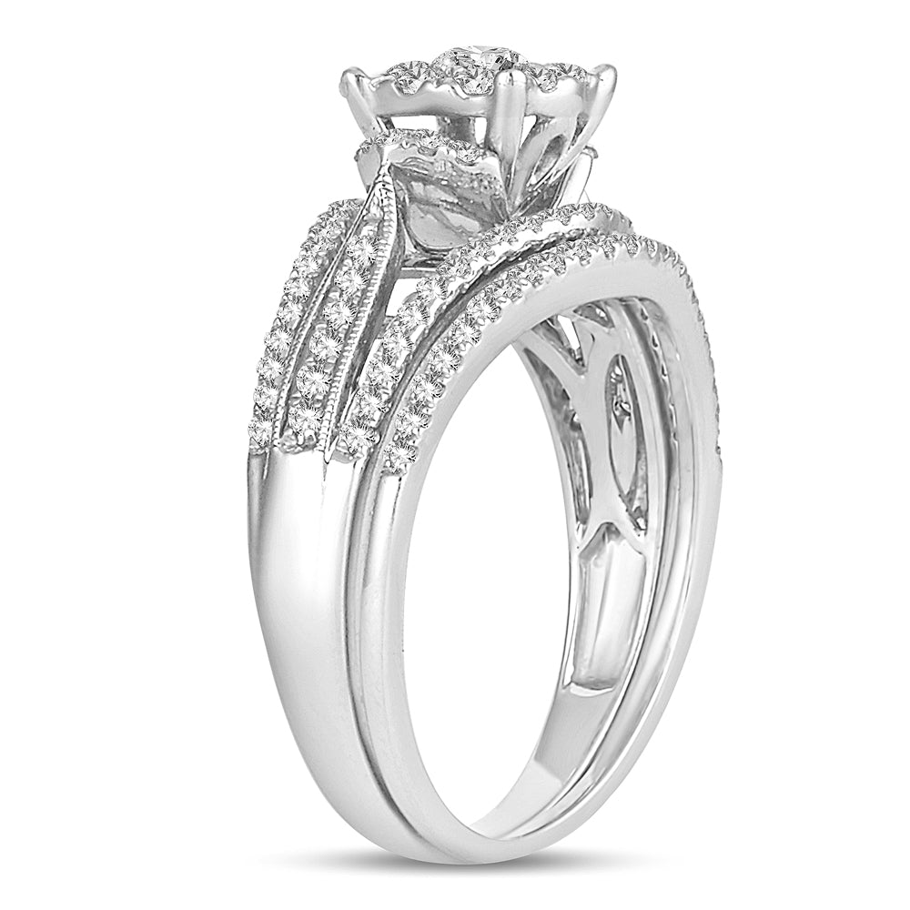 14K  0.75CT  DIAMOND  BRIDAL  RING