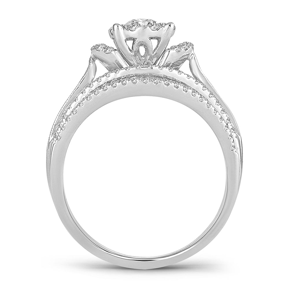 14K  0.75CT  DIAMOND  BRIDAL  RING