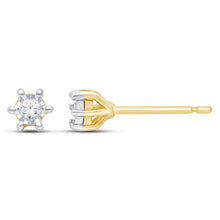 Load image into Gallery viewer, 10k 0.05ct Diamond Earring