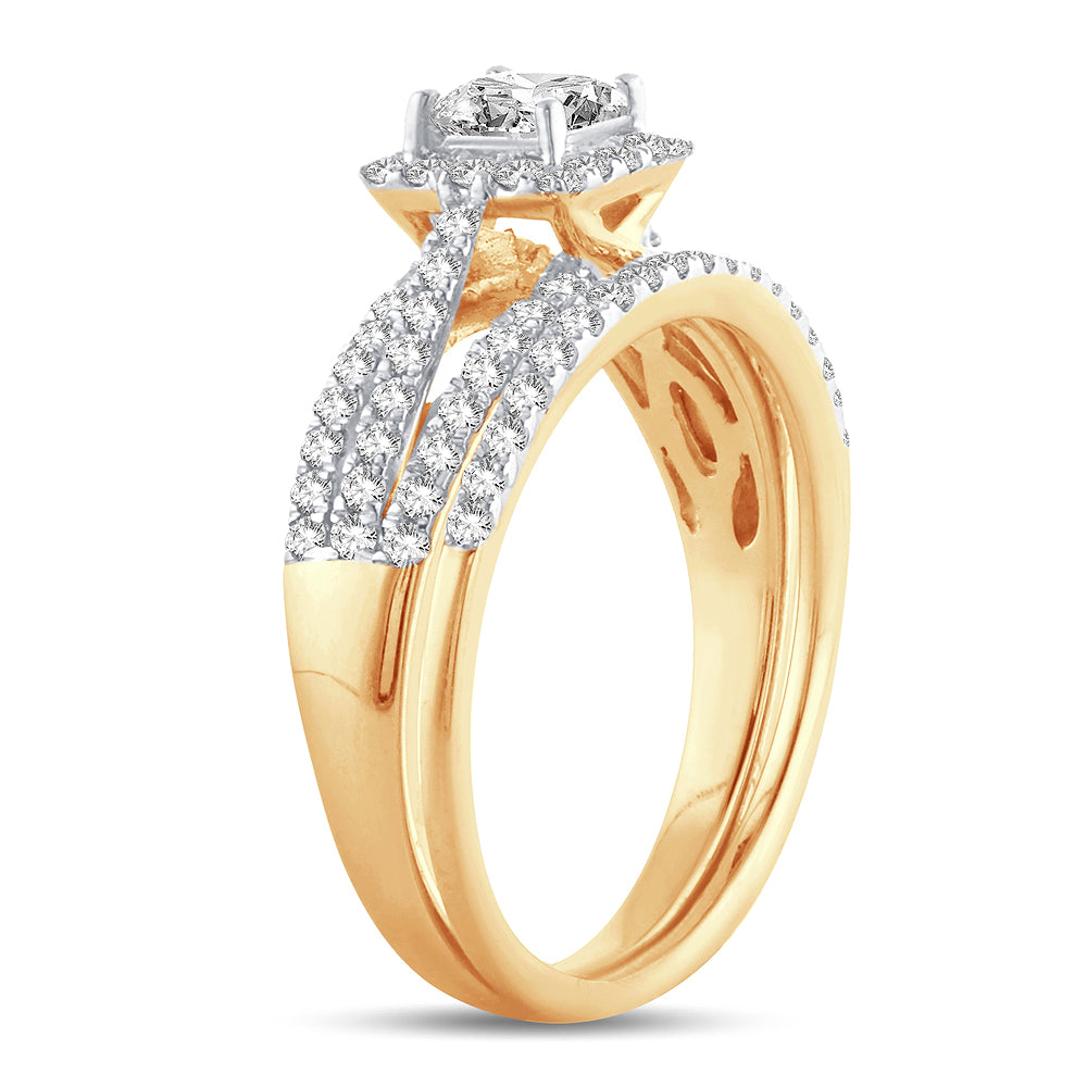 14K  1.00CT  DIAMOND  BRIDAL  RING