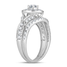 Cargar imagen en el visor de la galería, 14K 1.00CT DIAMOND BRIDAL RING