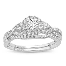 Cargar imagen en el visor de la galería, 14K 0.50CT DIAMOND BRIDAL RING