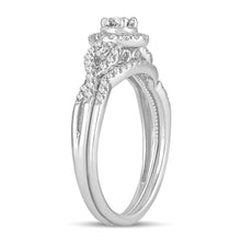 Cargar imagen en el visor de la galería, 14K 0.50CT DIAMOND BRIDAL RING