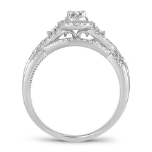 Cargar imagen en el visor de la galería, 14K 0.50CT DIAMOND BRIDAL RING