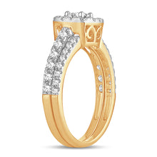 Cargar imagen en el visor de la galería, 14K 1.00CT DIAMOND BRIDAL RING