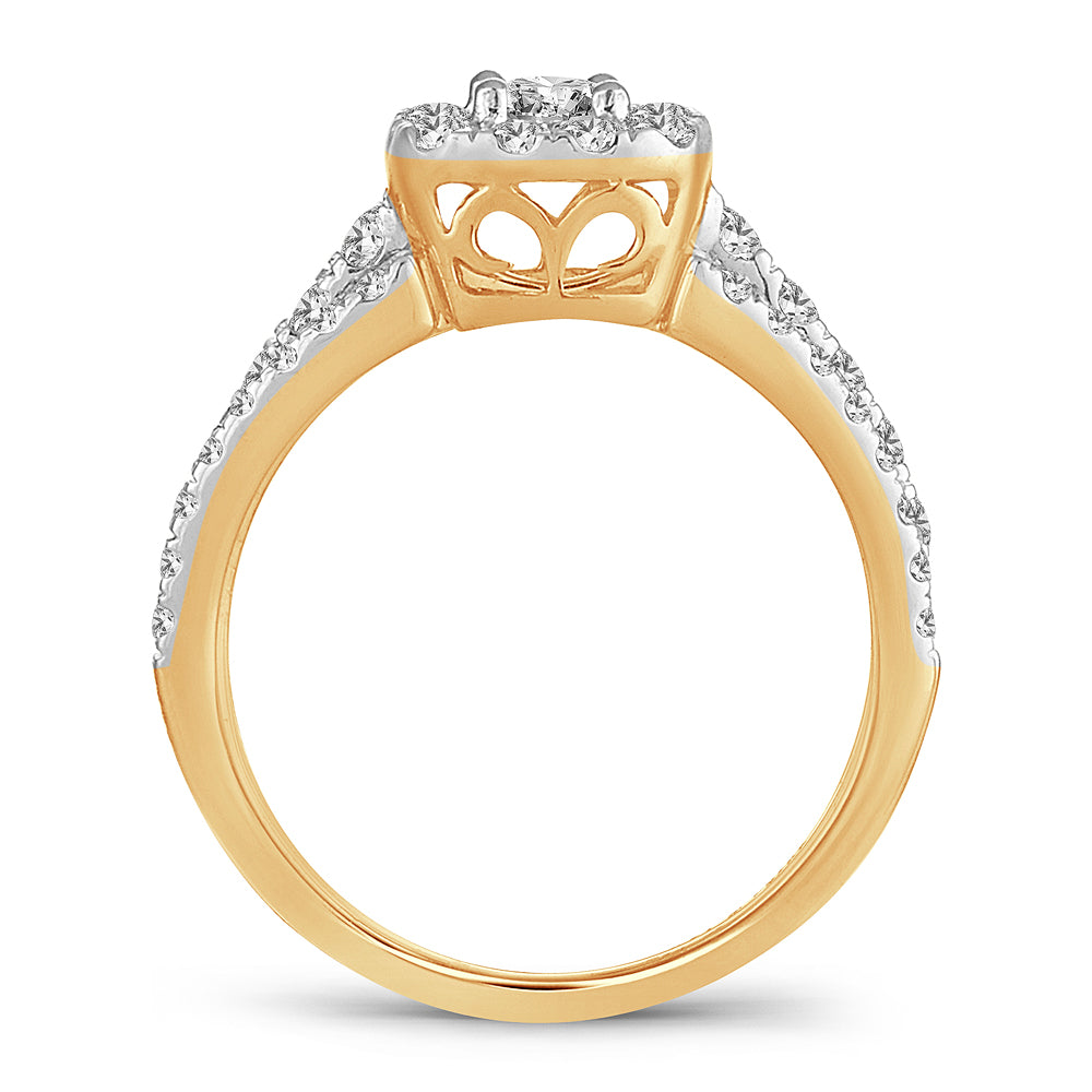 14K 1.00CT DIAMOND BRIDAL RING