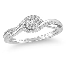 Load image into Gallery viewer, 14K 0.20ct Diamond Ring