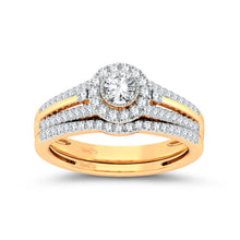 Cargar imagen en el visor de la galería, 14K 0.50ct Diamond Bridal Ring