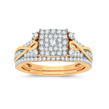 Cargar imagen en el visor de la galería, 14K 0.50ct Diamond Bridal Ring