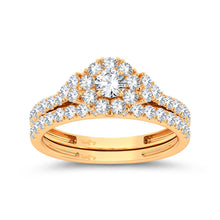 Load image into Gallery viewer, 14K 1.00ct Diamond Bridal Ring