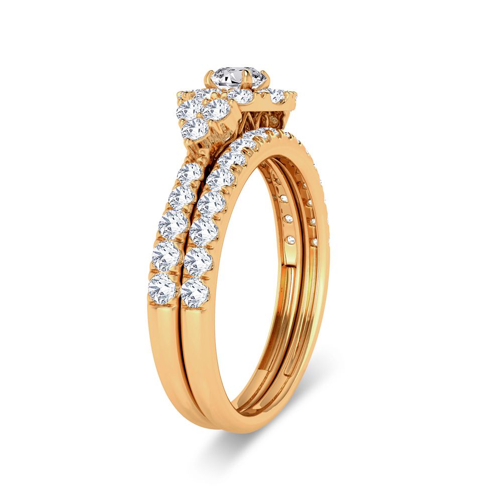 14K 1.00ct Diamond Bridal Ring