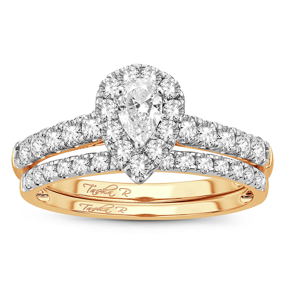 14K 1.00CT Diamond BRIDAL RING