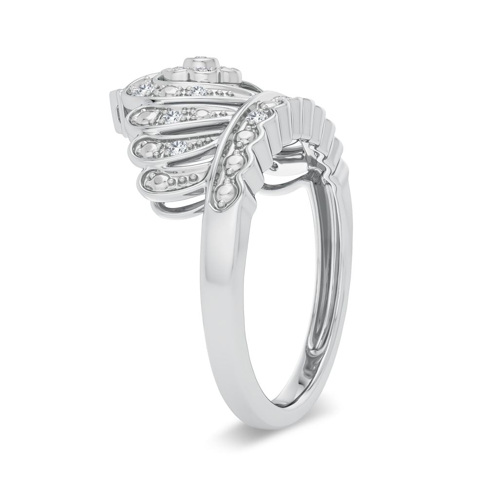 10K 0.10CT Diamond  Fashion Ring