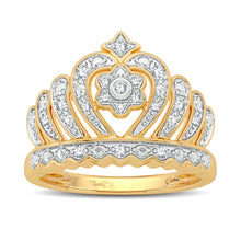 Load image into Gallery viewer, 10K 0.10CT Diamond  Fashion Ring