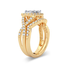 Load image into Gallery viewer, 14K 1.00ct Diamond Bridal Ring