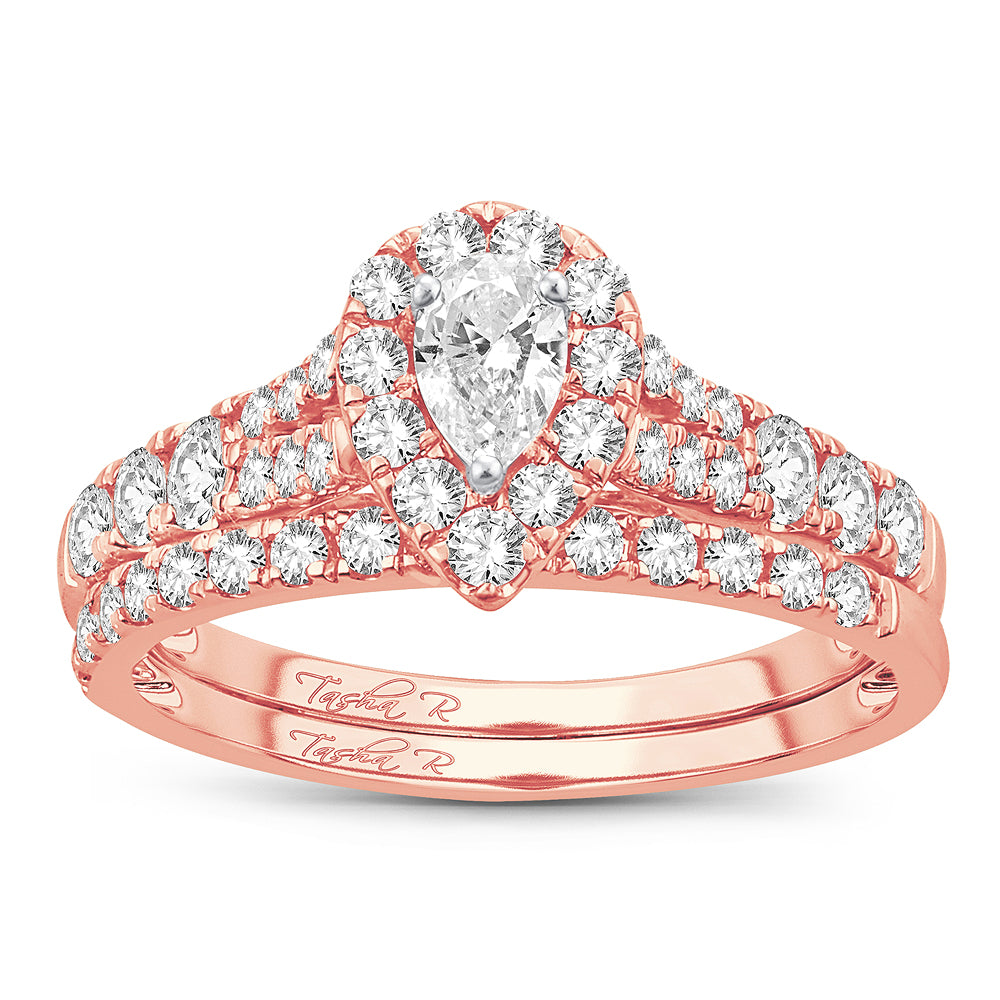 14K 1.00CT Diamond BRIDAL RING